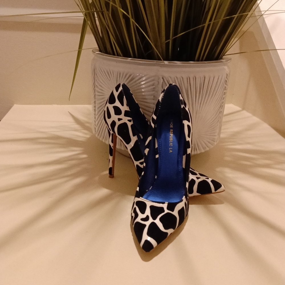 Shoe Republic LA Black and White Heels